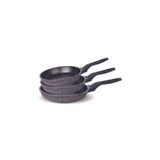 FMS 3'LÜ DÖKÜM TAVA SET SİYAH 20-24-28 CM