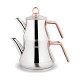 Fms 4059BKR Yıldız Orta Boy Çelik Çaydanlık Bakır Kulp - Yok