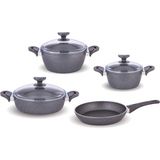 Fms 7 Parça Granit Tencere Set Gri - 26 cm