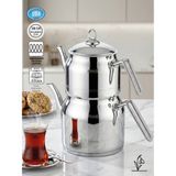 Fms | Daisy Mini Boy 18/10 Paslanmaz Çelik Çaydanlık | Indüksiyon Taban | Ergonomik Sap | 1,00 Lt + 1,50 Lt |