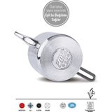 Fms Silindir Elmas Kulp Midi Boy Gold | 18/10 Paslanmaz Çelik Çaydanlık | Indüksiyon Taban | 0,60 L + 1,00 L|
