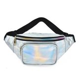 FMURY PU Bel Çantası Kadın Spor Koşu Göğüs Crossbody Çanta Küçük Beden Çantası, beyaz-Meyve şeftali5, 30*8*13CM