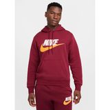 FN3104-677 NK CLUB BB PO CHNL FTR Bordo Erkek Kapüşon Baskılı Sweatshirt
