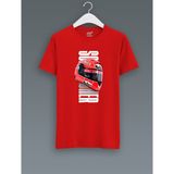FNBX Schumacher Imzalı Kask T-Shirt - Kırmızı