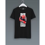 FNBX Schumacher Imzalı Kask T-Shirt - Siyah
