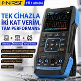 Fnirsi 2C23T 3'ü 1 Arada Çift Kanallı Tablet Osiloskop Multimetre Fonksiyon Jeneratörü