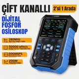 Fnirsi Fnırsı DPOX180H 2X180MHZ - 3db 50000WFMS/S Dijital Osiloskop + 20MHZ Sinyal Jeneratörü