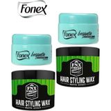 Fnx Barber Matte Effect 2x150 ml Wax + Fonex 2x150 ml Briyantin