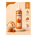 FO Topping Karamel Sos 350 GR - Waffle, Krep, Pancake, Dondurma ve Tatlı Topping Sosu