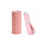 Foam Roller ve Yoga Kemeri Seti – EVA Masaj Silindiri & 200 cm Organik Pamuk Kemer
