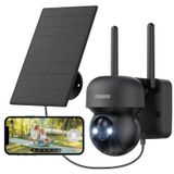 FOAOOD 2K güvenlik kamerası, dış mekan bataryası, 360°PTZ kamera gözetleme, dış mekan kamerası, gece görüşlü dış mekan kamerası, PIR kişi tanıma, 2 yollu ses, IP66 su geçirmez