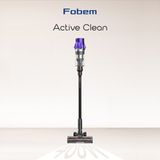 Fobem Active Clean Şarjlı Dikey Süpürge 400W Toz Algılama - Mor - Siyah