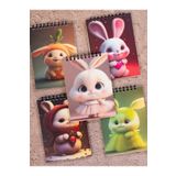 Fobinote 5'li Defter Seti 10.5 X 14.9 Cm Çizgisiz A. Bristol Kapak Spiralli Tavşanlar - Karne Hediyesi