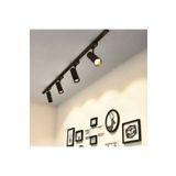 FOBLIGHT Led Li Ray Spot Siyah 4 Lü Gün Işığı 4 Adet Spot 1 Mt Ray Mağaza Vitrin Özel Alan Aydınlatma