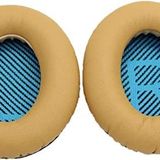 fobun bose qc2 kulaklık pedi bose qc25 ae2 ae2i ae2w qc2 qc15 qc35 qc35ii Soundlink Soundtrue ile uyumlu kulaklık süngeri yastığı bose qc 25 kulaklık süngeri bose qc35 uyumlu pedi (Altın Sarı - Mavi Sünger)