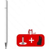 Fobun Dokunmatik Ekran Telefon Tablet Kalemi Apple Windows Android Samsung Xiaomi Tablet Telefon Bilgisayar Dokunmatik Ekran Kalemi Stylus Pen D Eldiven ve Yedek Başlık - Beyaz