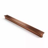 Foça Çizgili Bronz Çekmece Kulp 224 Mm Modern Metal Dolap Kulbu Mutfak Banyo Gardırop