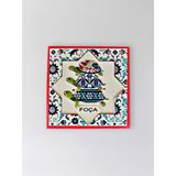 Foça Temalı Polyester Kabartmalı Kaplumbağa Desen Magnet 7 X 7 Cm – Dekoratif Hediyelik Buzdolabı Süsü (Kod:1268)