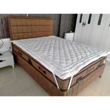 Foçatex Tek Kişilik Yün Alez – Lastikli Pamuk Kumaş, Isı Dengeleyici ve Hijyenik, Kışın Sıcak Tutan, Beyaz - 100 x 200 cm