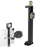 FOCPRO Tripod Montaj için Alüminyum iPad Tutucu, Evrensel Telefon Tablet Kelepçesi Tripod Adaptör Braketi Soğuk Ayakkabı Montajlı 1/4 inç Vida ve iPad 4/Mini/Air/Pro/Surface Pro/iPhone/Galaxy Tab için Acra İsviçre Ray