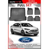 Focus 4 Sedan Ince Stepne 2023 Model 4d Bagaj ve Pro Serisi Havuzlu Paspas Takımı - Siyah
