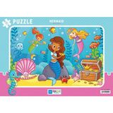 Focus Games BF244 Deniz Kızı 30 Parça Renkli Puzzle