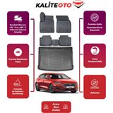 Focus Hatchback 2024 Model Tamir Kitli Bagaj Havuzu+4d Araca Özel Havuzlu Paspas Takımıı Prqx - Siyah