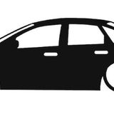 Focus MK1 Sedan Basık kasa sticker kelebek cam yapıştırması