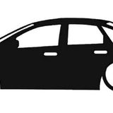 Focus mk1 sedan basık kelebek cam stickeri 2 adet