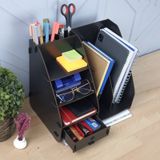 Focus Modest Çekmeceli A4 Evrak Rafı Masaüstü Organizer Siyah