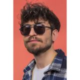 Focus On Asgard Matte Black Polarize Unisex Güneş Gözlüğü - Siyah -Siyah