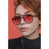 Focus On Asgard Matte Black Red Unisex Güneş Gözlüğü - Antrasit