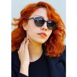 Focus On Eyewear Lemon Black Retro Yuvarlak Polarize Güneş Gözlüğü