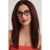 Focus On Eyewear Meri Leopar Oval Kadın Mavi Işık Gözlüğü