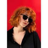 Focus On Eyewear Moses Matte Black Polarize Güneş Gözlüğü