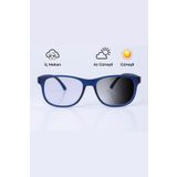 Focus On Eyewear Mostar Lacivert Mavi Işık Filtreli Fotokromik Gözlük | Tek Cam Otomatik Kararma