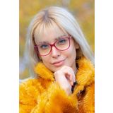 Focus On Eyewear Ohrid Bordo Mavi Işık Korumalı Gözlük
