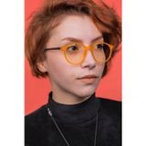 Focus On Eyewear Oscar Matte Mustard Mavi Işık Filtreli Ekran Gözlüğü