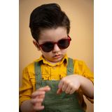 Focus On Eyewear Unisex Polarize Çocuk Güneş Gözlüğü | Kırmızı | 3-9 Yaş | Hafif Esnek