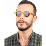 Focus On Moly Hardal Polarize Erkek Unisex Güneş Gözlüğü - Turuncu - Siyah