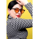 Focus On Spear Black Orange Unisex Güneş Gözlüğü - Siyah