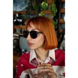 Focus On Tyson Siyah Oval Polarize Unisex Güneş Gözlüğü
