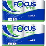 Focus Optimum Kağıt Havlu 8'li x 2 Paket (5038156) - Beyaz
