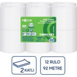 Focus Optimum Mini Jumbo Tuvalet Kağıdı 12 Adet x 92 Metre (50001487) - Beyaz