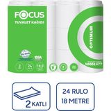 Focus Optimum Tuvalet Kağıdı 2 Katlı 24 Rulo - Beyaz