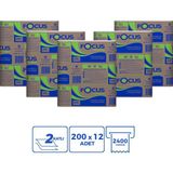 Focus Optimum Z Katlama Dispenser Kağıt Havlu 200 Yaprak 12'li Paket 2400 Yaprak Dayanıklı Kullanım