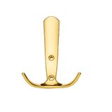 Focus Portmanto Askısı, Metal Vestiyer Askısı, 72 Gr, Dolap ve Duvar Askılığı, Altin (Vidalı)