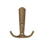 Focus Portmanto Askısı, Metal Vestiyer Askısı, 72 Gr, Dolap ve Duvar Askılığı, Antik Sari (Vidalı)