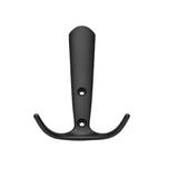 Focus Portmanto Askısı, Metal Vestiyer Askısı, 72 Gr, Dolap ve Duvar Askılığı, Matsiyah (Vidalı)