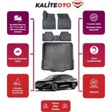 Focus Sedan 2023 Model Tamir Kitli Bagaj Havuzu+4d Araca Özel Havuzlu Paspas Takımıı Prqx - Siyah